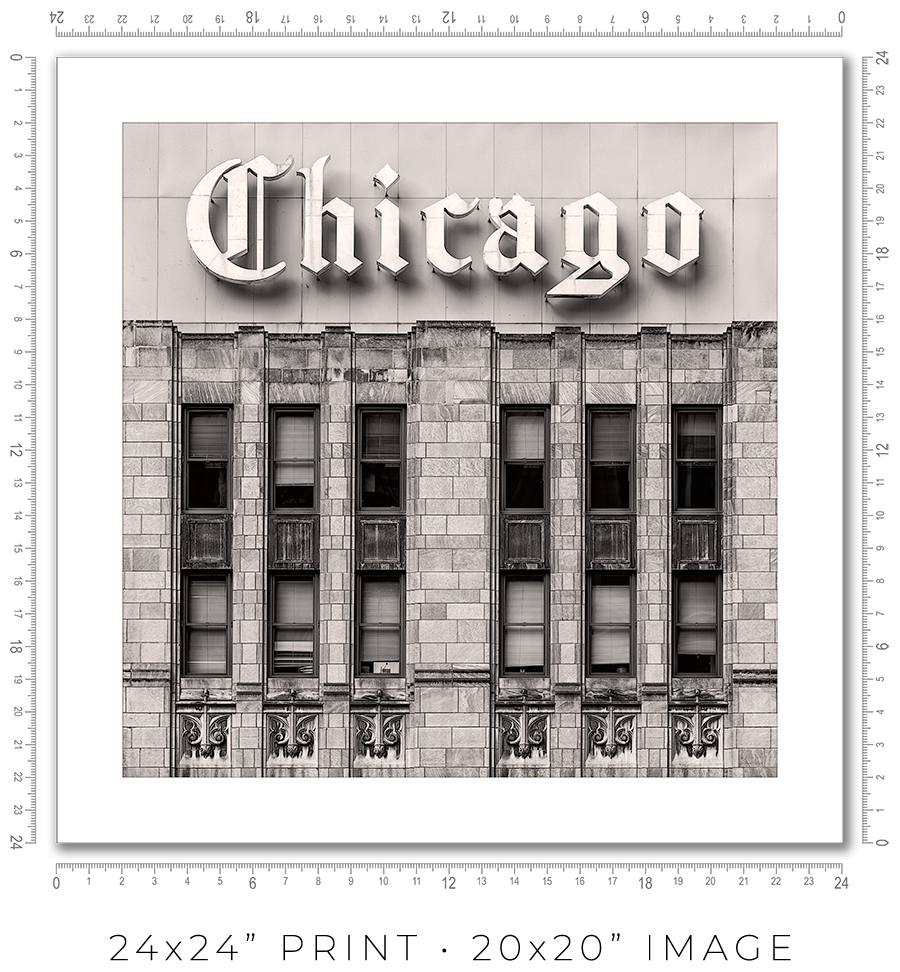Chicago Tribune Sign - Igor Menaker Fine Art Photography