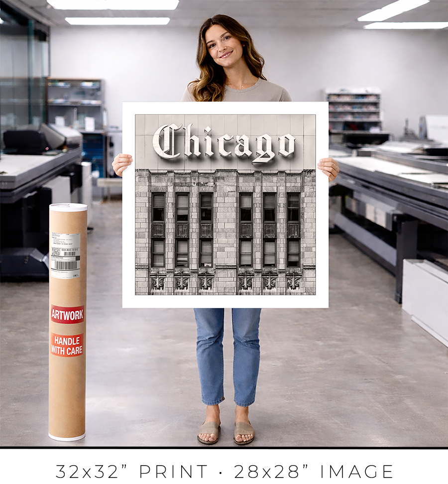 Chicago Tribune Sign - Igor Menaker Fine Art Photography