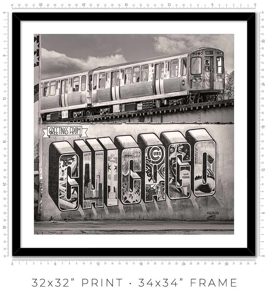 Greetings from Chicago Mural - Igor Menaker Fine Art Photography