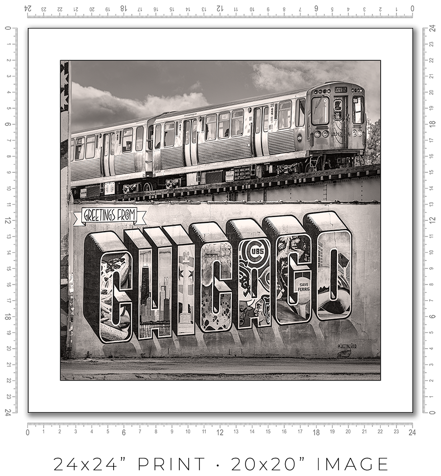 Greetings from Chicago Mural - Igor Menaker Fine Art Photography
