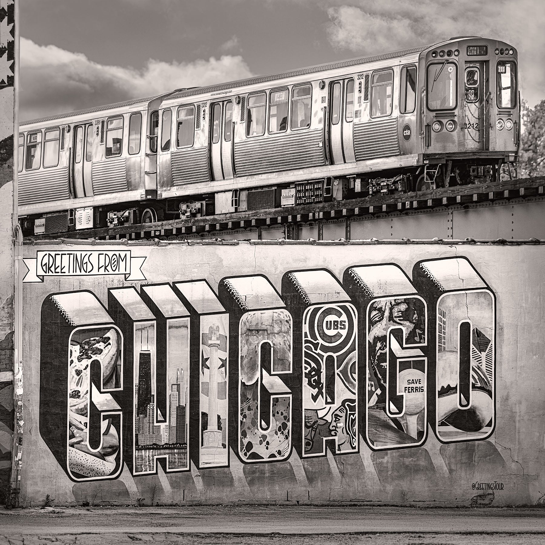 Greetings from Chicago Mural - Igor Menaker Fine Art Photography