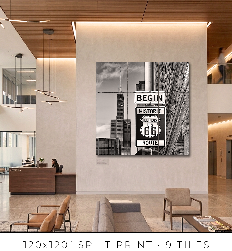 Historic Route 66 Begin Sign - Igor Menaker Fine Art Photography