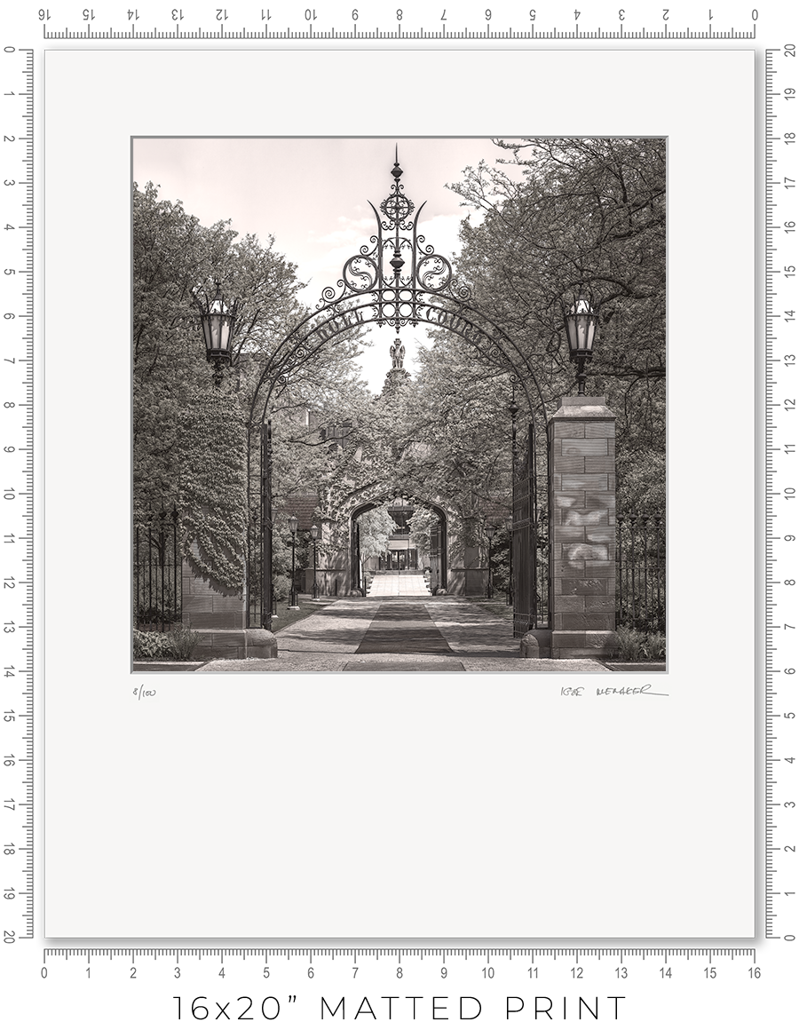 Hull Court Gate at the University Of Chicago - Igor Menaker Fine Art Photography