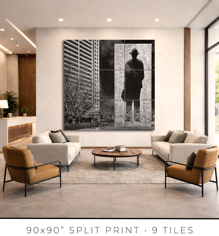 Man With a Briefcase Sculpture in Fort Worth TX - Igor Menaker Fine Art Photography