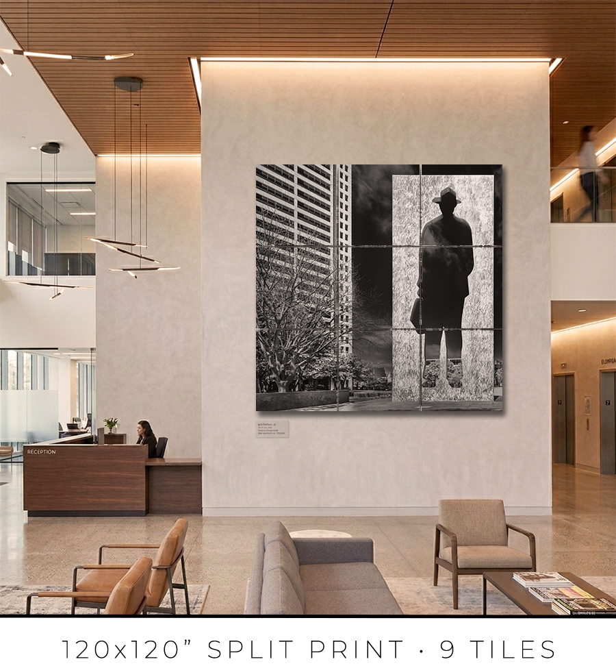 Man With a Briefcase Sculpture in Fort Worth TX - Igor Menaker Fine Art Photography