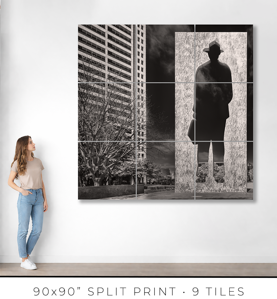 Man With a Briefcase Sculpture in Fort Worth TX - Igor Menaker Fine Art Photography