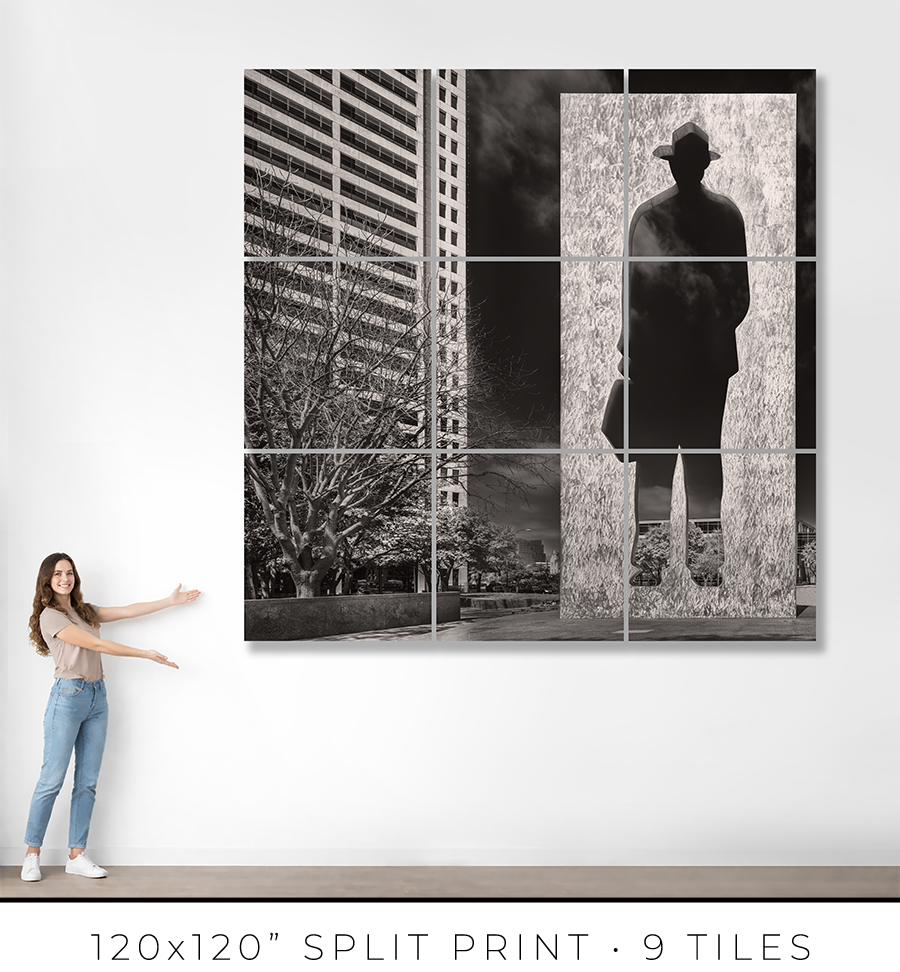 Man With a Briefcase Sculpture in Fort Worth TX - Igor Menaker Fine Art Photography