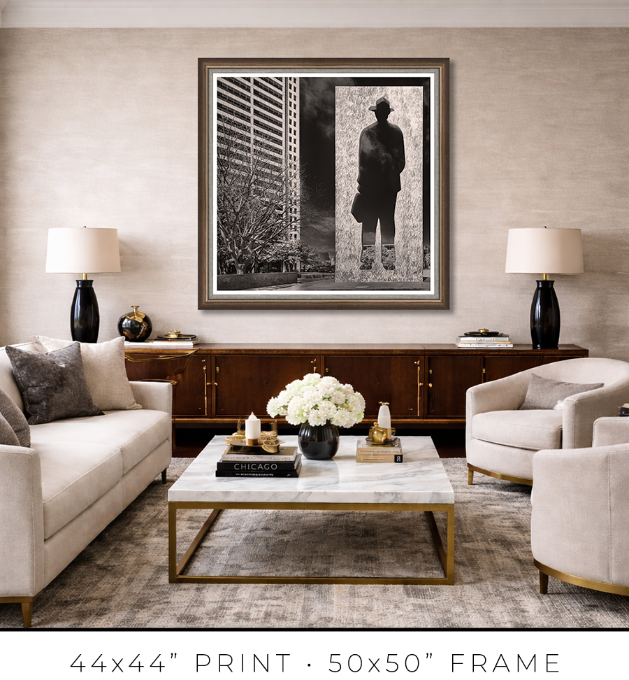 Man With a Briefcase Sculpture in Fort Worth TX - Igor Menaker Fine Art Photography