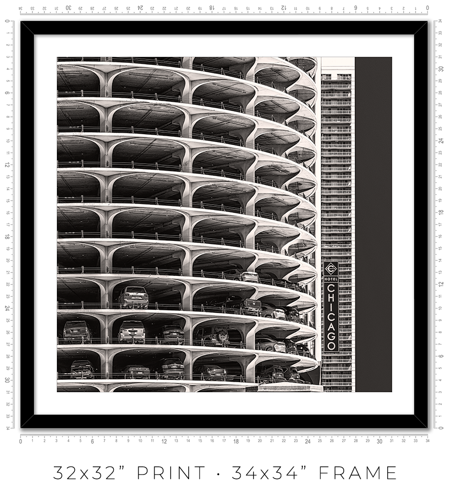Marina City Parking Garage - Igor Menaker Fine Art Photography
