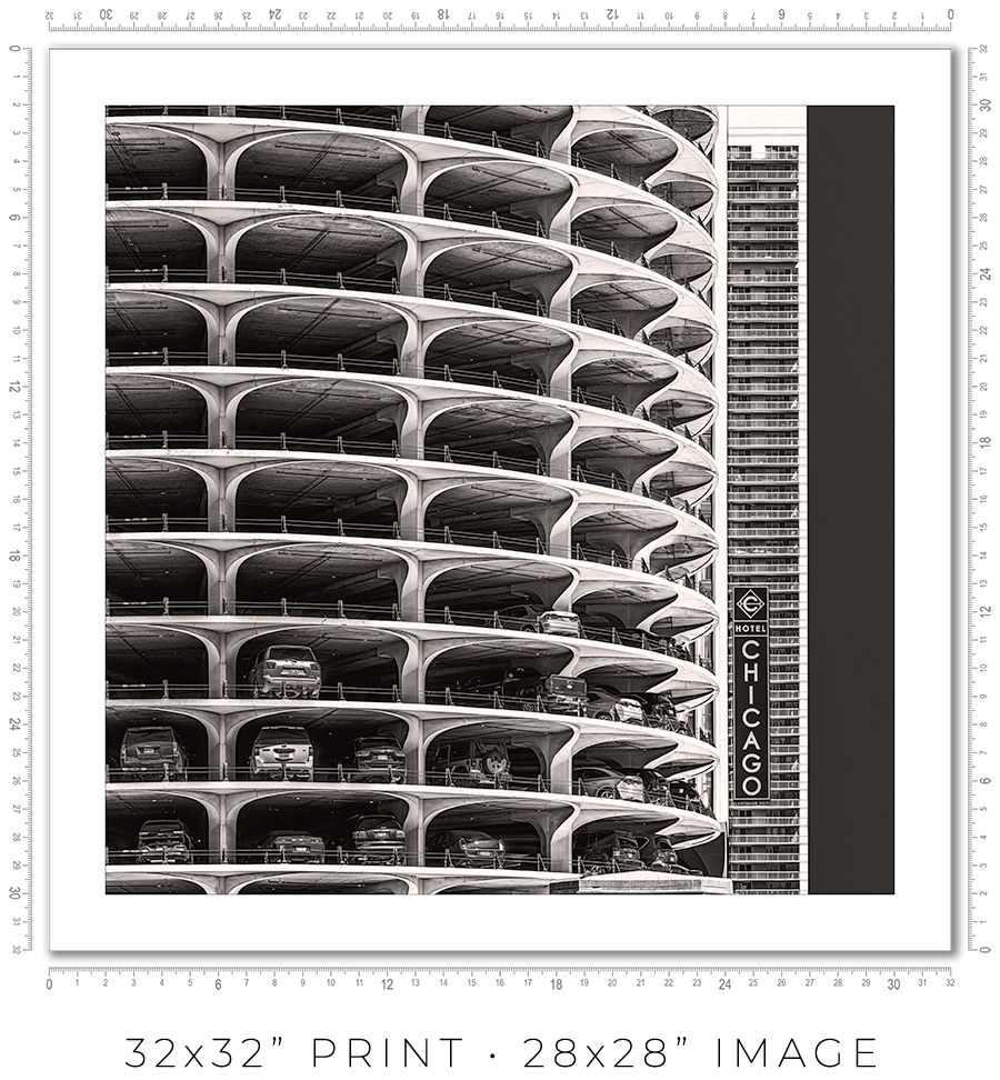 Marina City Parking Garage - Igor Menaker Fine Art Photography