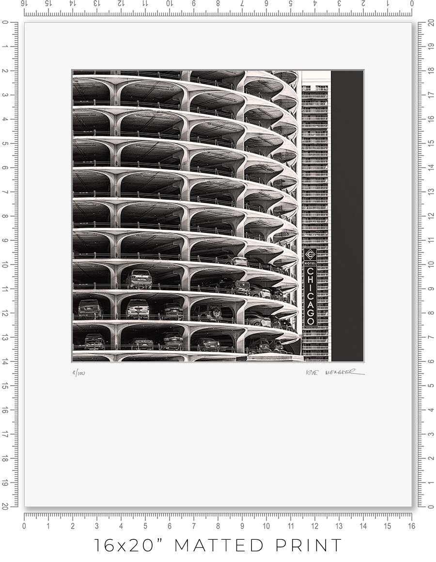 Marina City Parking Garage - Igor Menaker Fine Art Photography