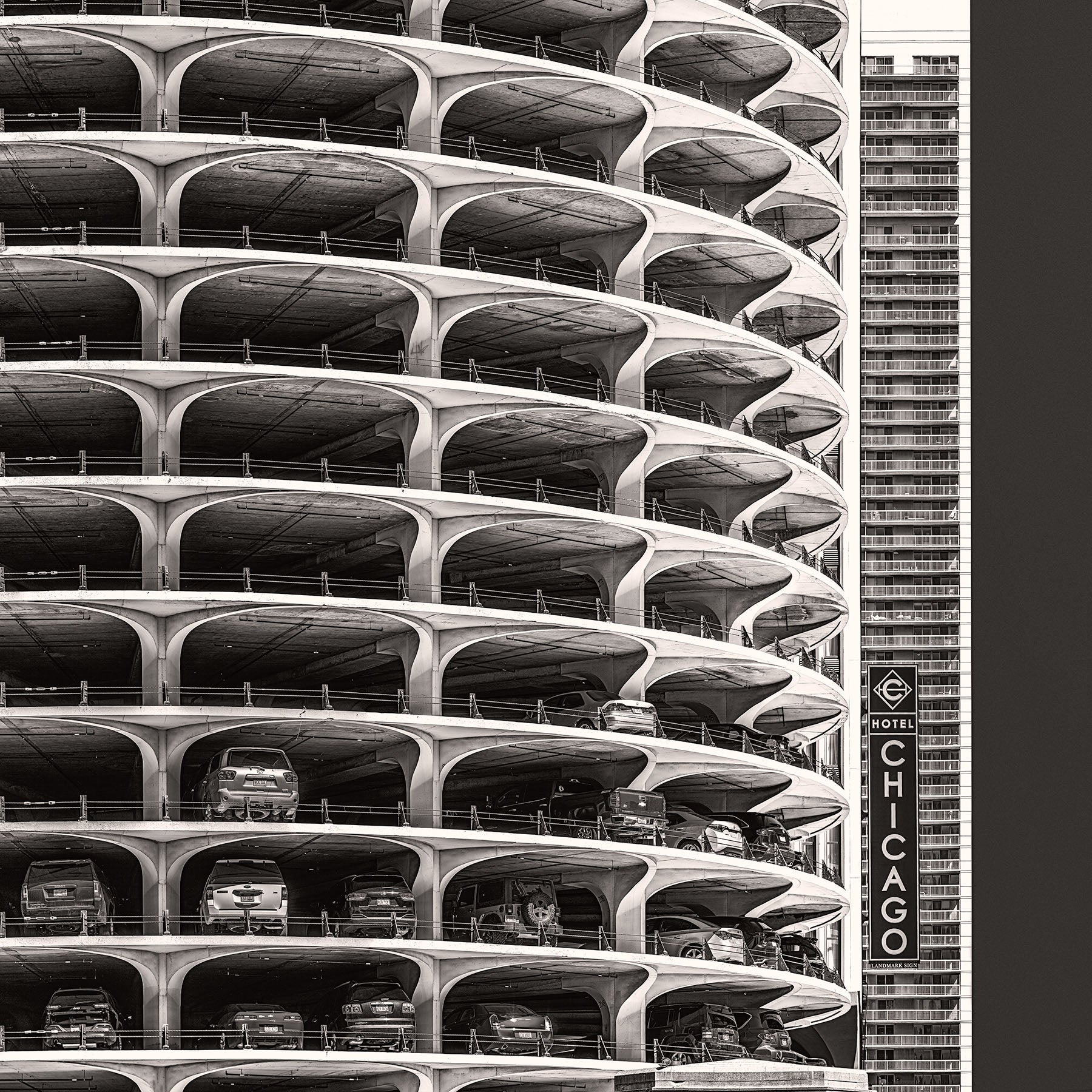 Marina City Parking Garage - Igor Menaker Fine Art Photography