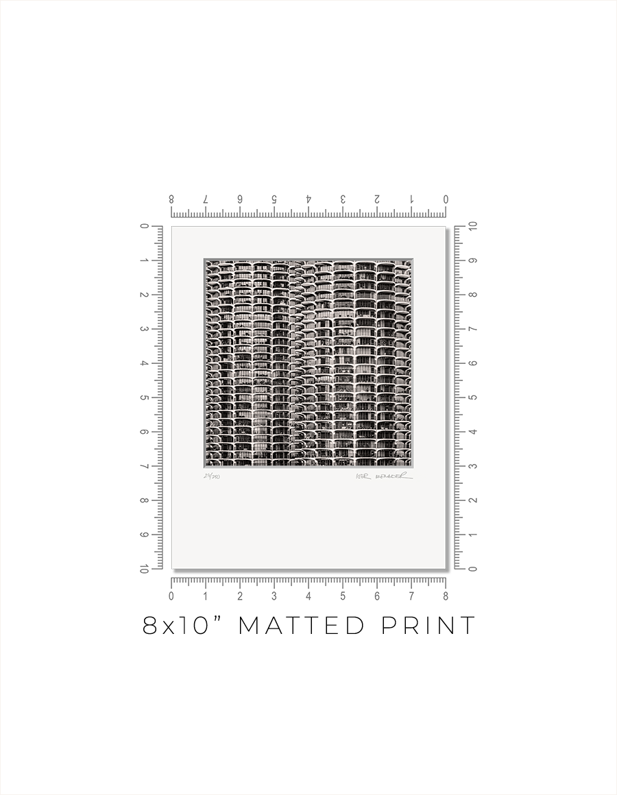 Marina City From London House Rooftop - Igor Menaker Fine Art Photography