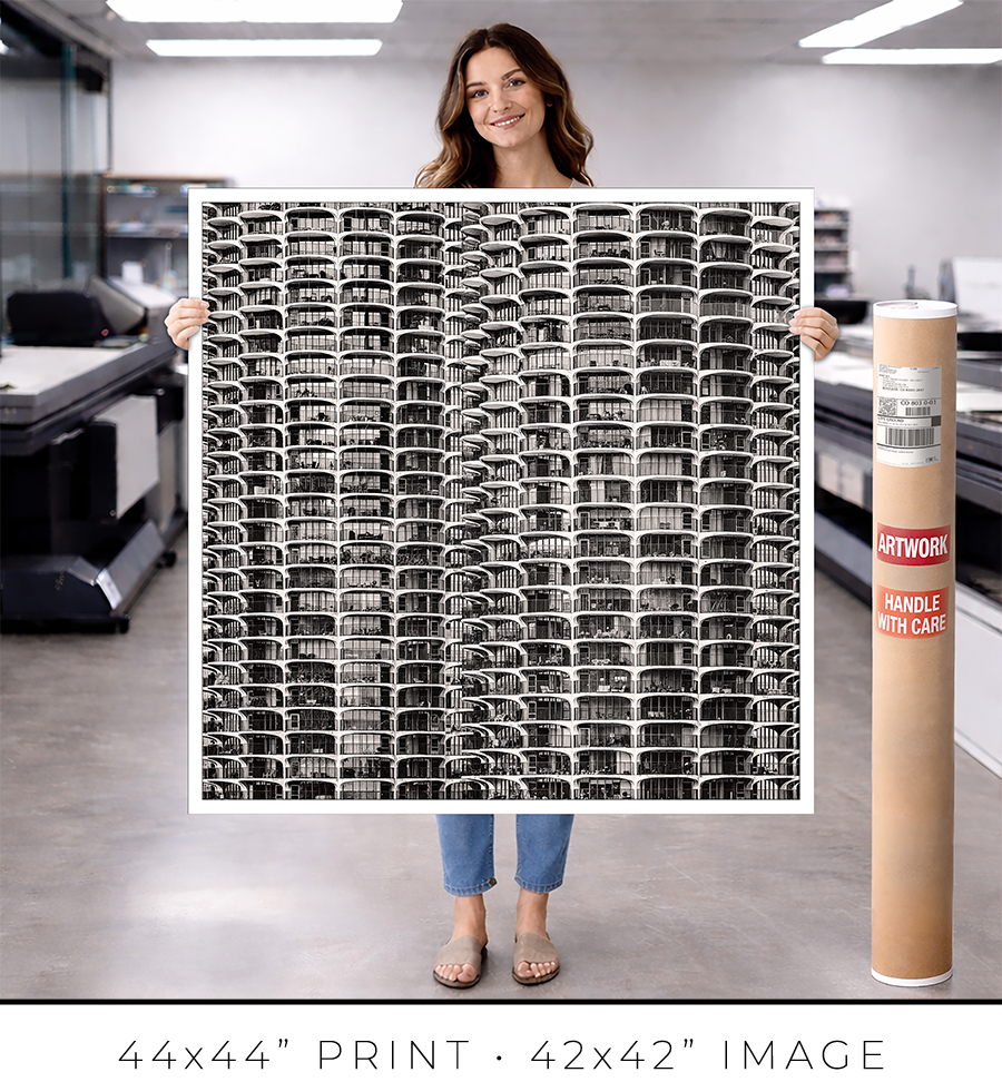 Marina City From London House Rooftop - Igor Menaker Fine Art Photography