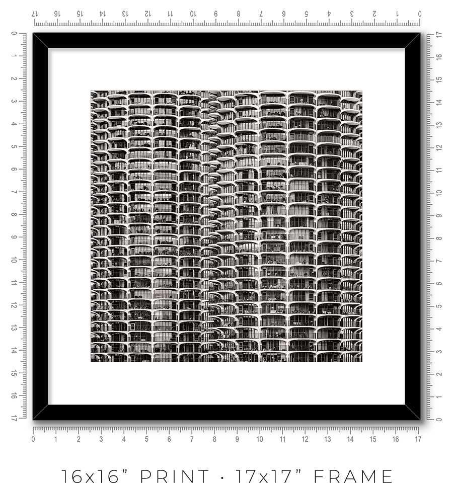 Marina City From London House Rooftop - Igor Menaker Fine Art Photography