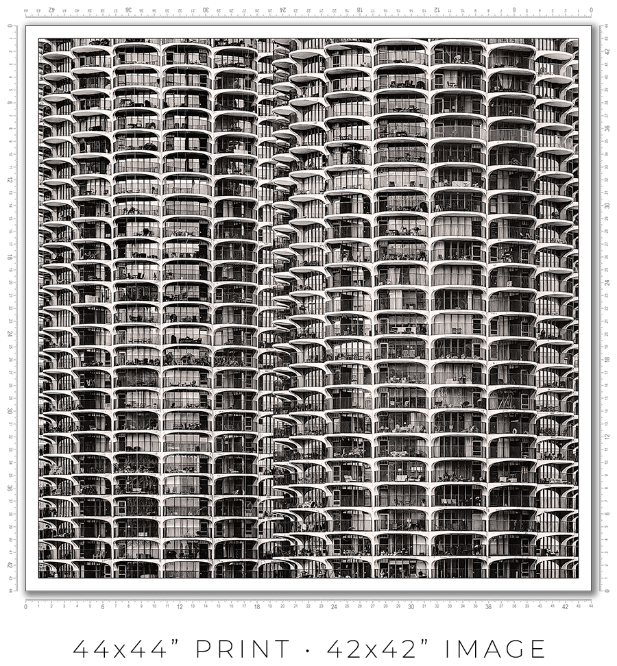 Marina City From London House Rooftop - Igor Menaker Fine Art Photography