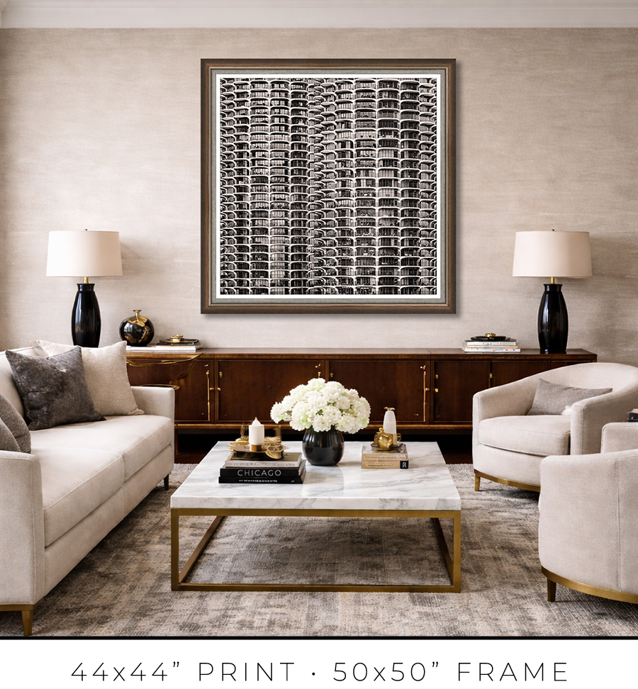 Marina City From London House Rooftop - Igor Menaker Fine Art Photography