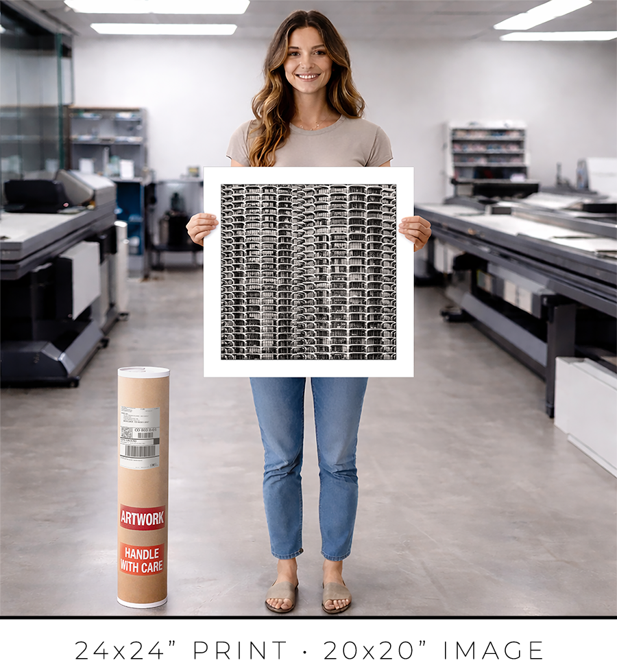 Marina City From London House Rooftop - Igor Menaker Fine Art Photography