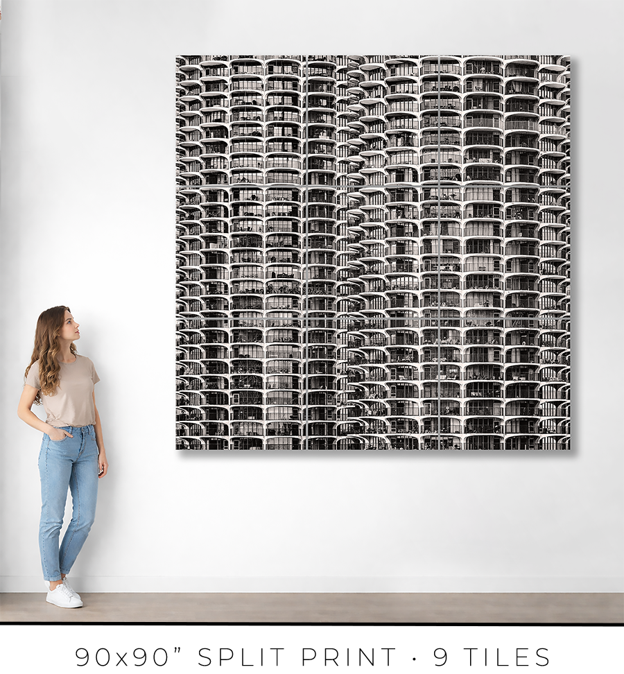 Marina City From London House Rooftop - Igor Menaker Fine Art Photography