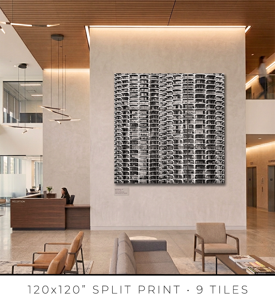 Marina City From London House Rooftop - Igor Menaker Fine Art Photography