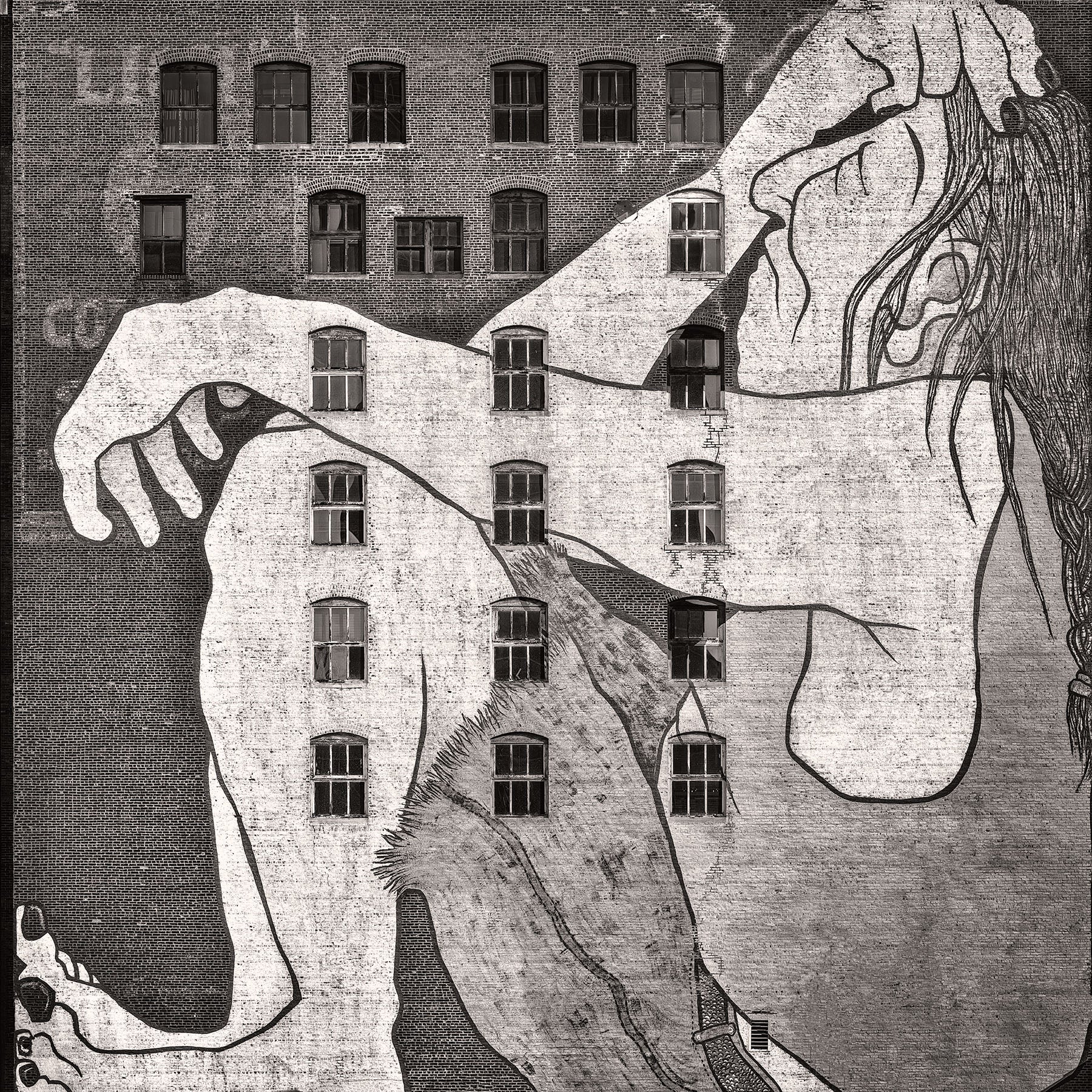 Native American Lost in Chicago Mural - Igor Menaker Fine Art Photography
