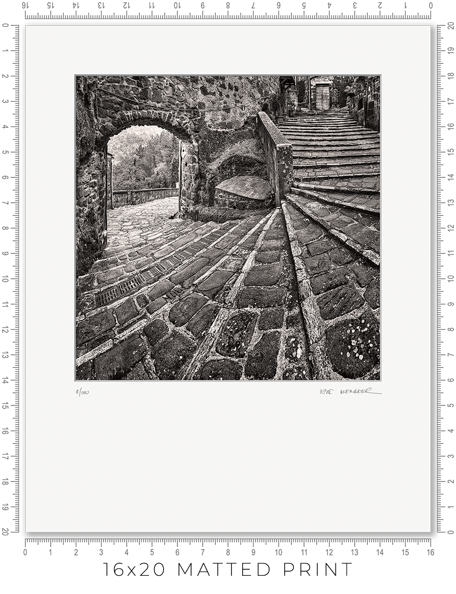 Pitigliano Stairs - Igor Menaker Fine Art Photography