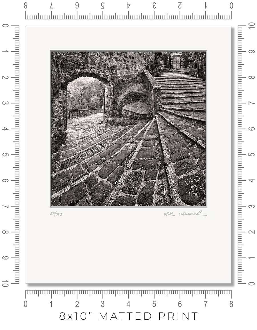 Pitigliano Stairs - Igor Menaker Fine Art Photography