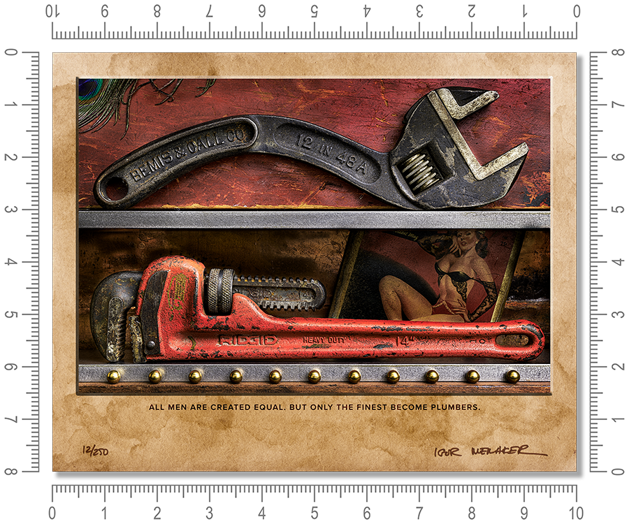 All men are created equal. But only the finest become plumbers. - Igor Menaker Fine Art Photography