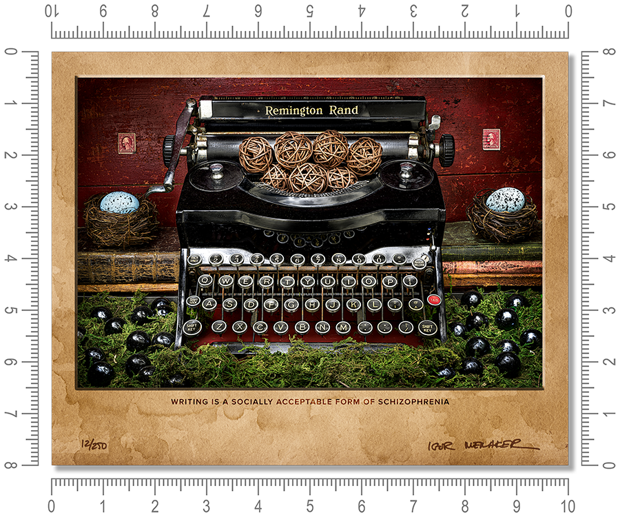 Writing is a socially acceptable form of schizophrenia