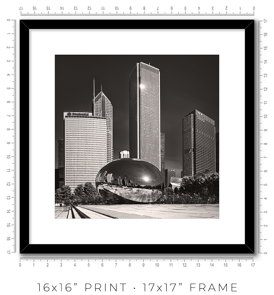 The Bean And The Chicago Skyline - Igor Menaker Fine Art Photography