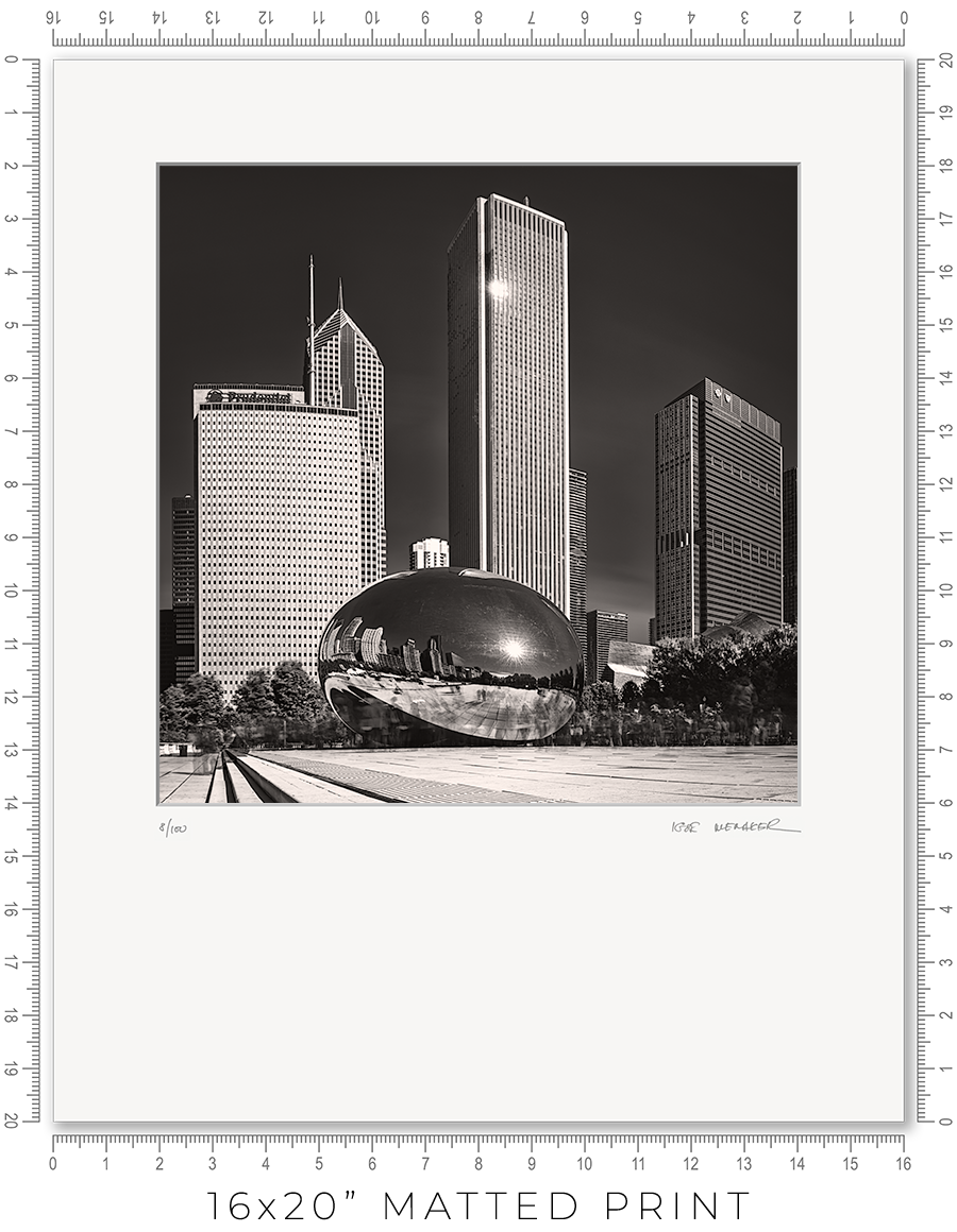 The Bean And The Chicago Skyline - Igor Menaker Fine Art Photography