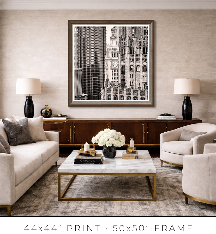 Tribune–Wrigley–Burnett Vertical Alignment - Igor Menaker Fine Art Photography