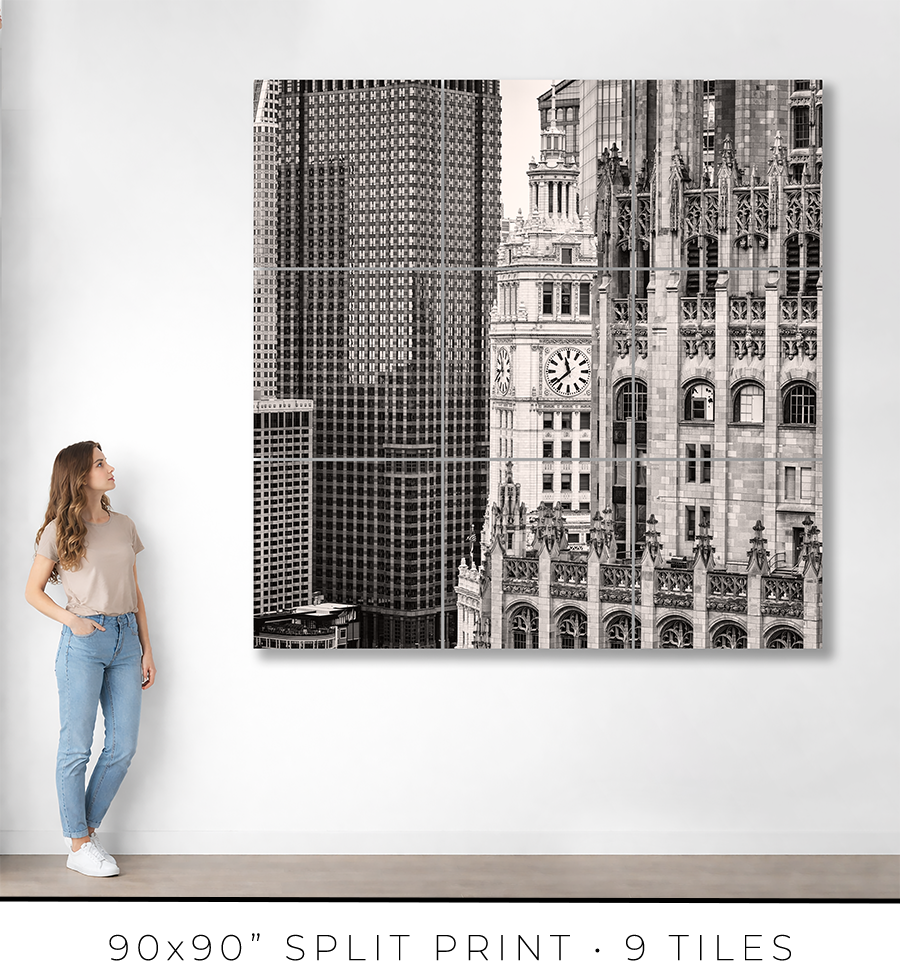 Tribune–Wrigley–Burnett Vertical Alignment - Igor Menaker Fine Art Photography
