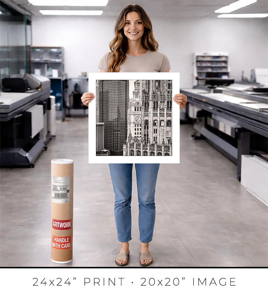 Tribune–Wrigley–Burnett Vertical Alignment - Igor Menaker Fine Art Photography