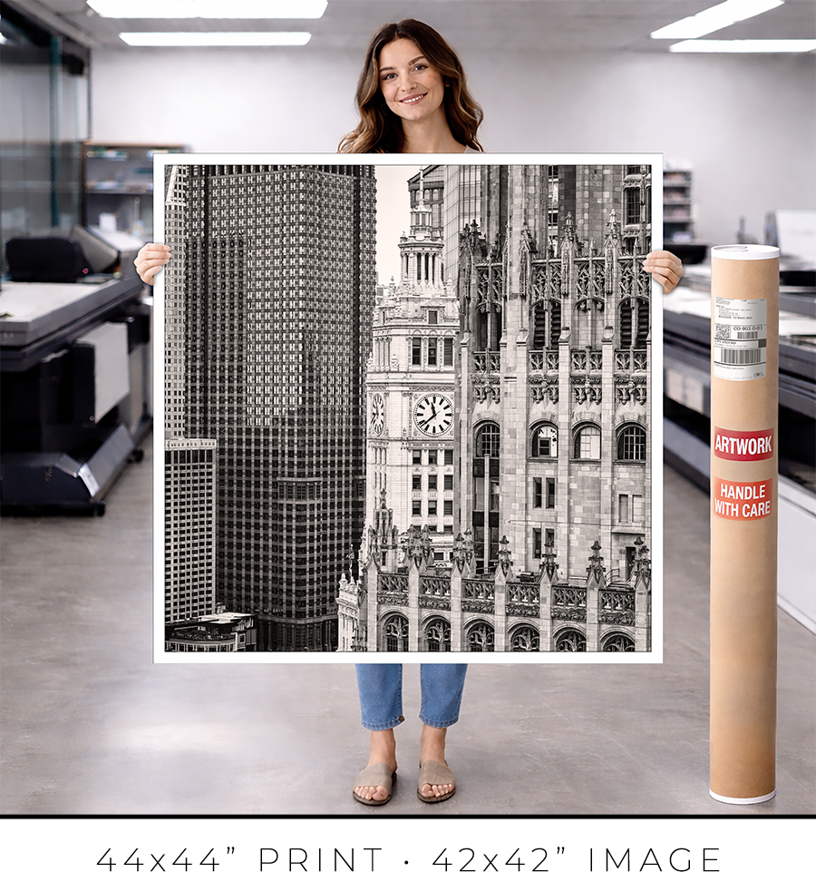 Tribune–Wrigley–Burnett Vertical Alignment - Igor Menaker Fine Art Photography