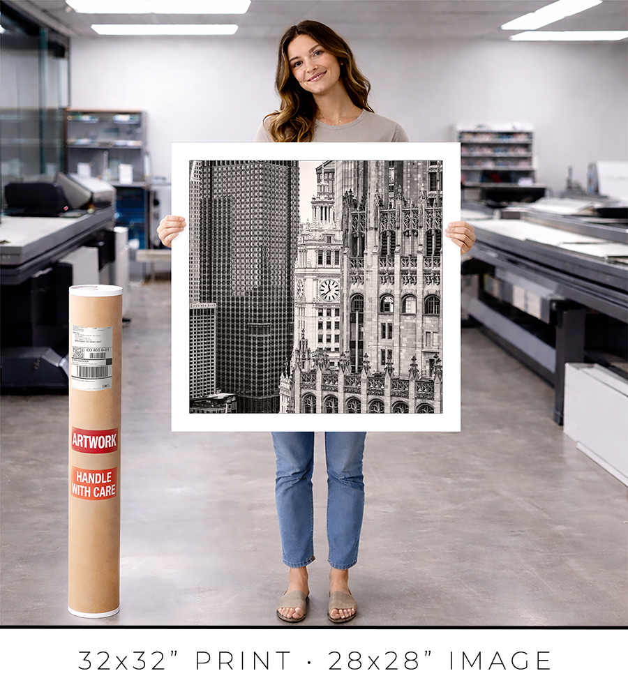 Tribune–Wrigley–Burnett Vertical Alignment - Igor Menaker Fine Art Photography