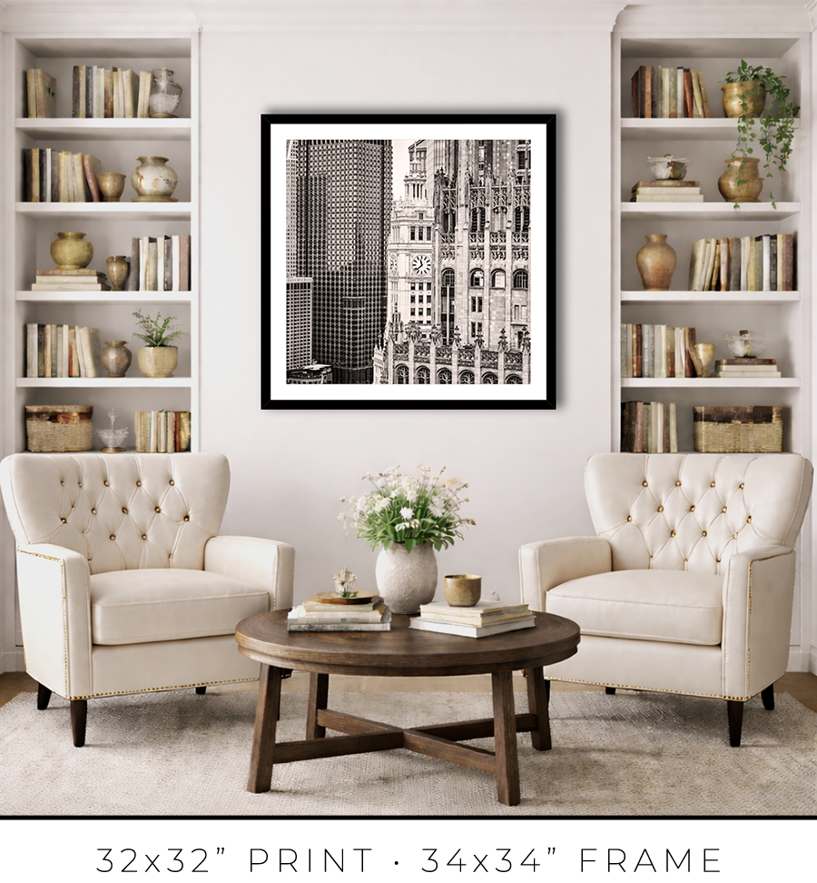 Tribune–Wrigley–Burnett Vertical Alignment - Igor Menaker Fine Art Photography
