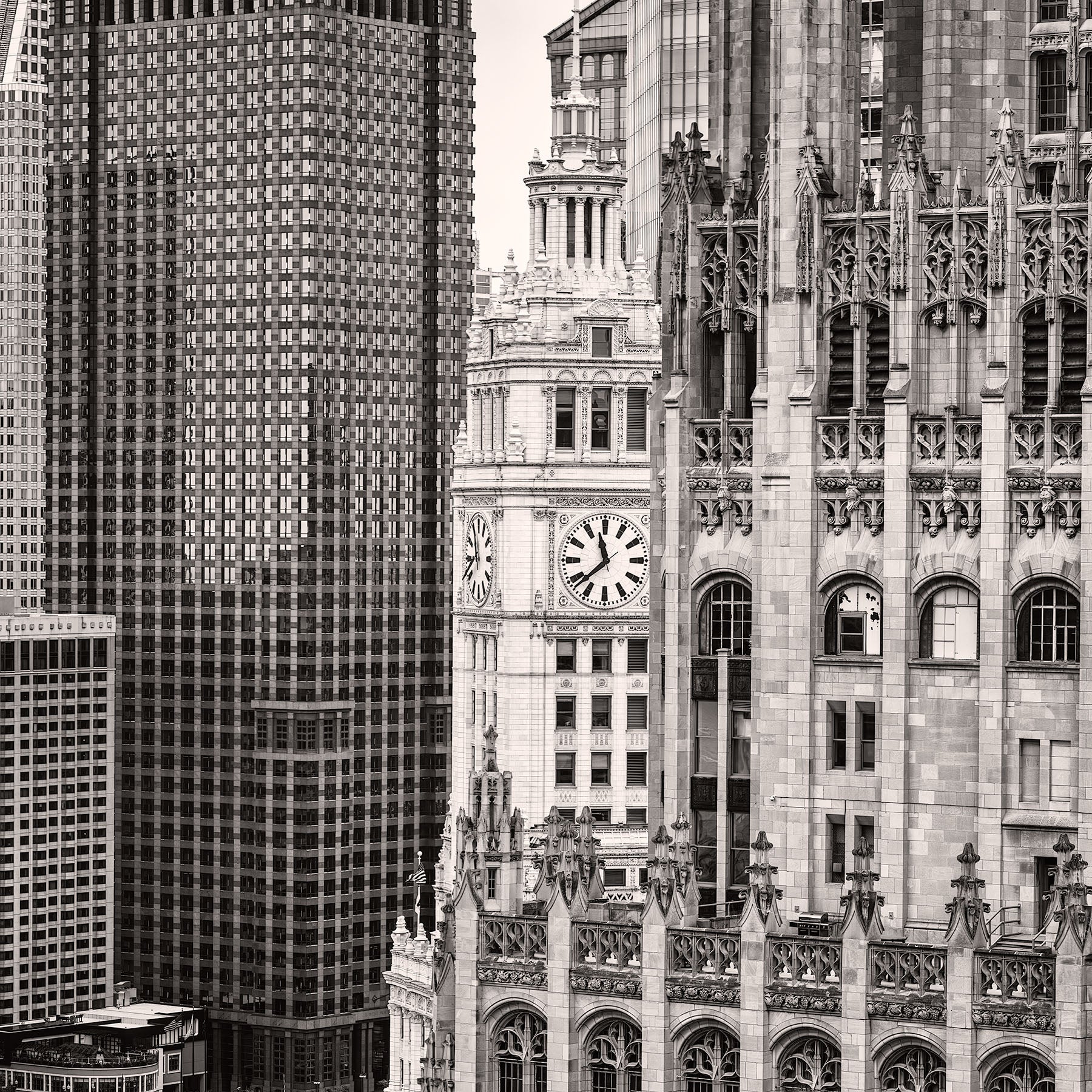 Tribune–Wrigley–Burnett Vertical Alignment - Igor Menaker Fine Art Photography