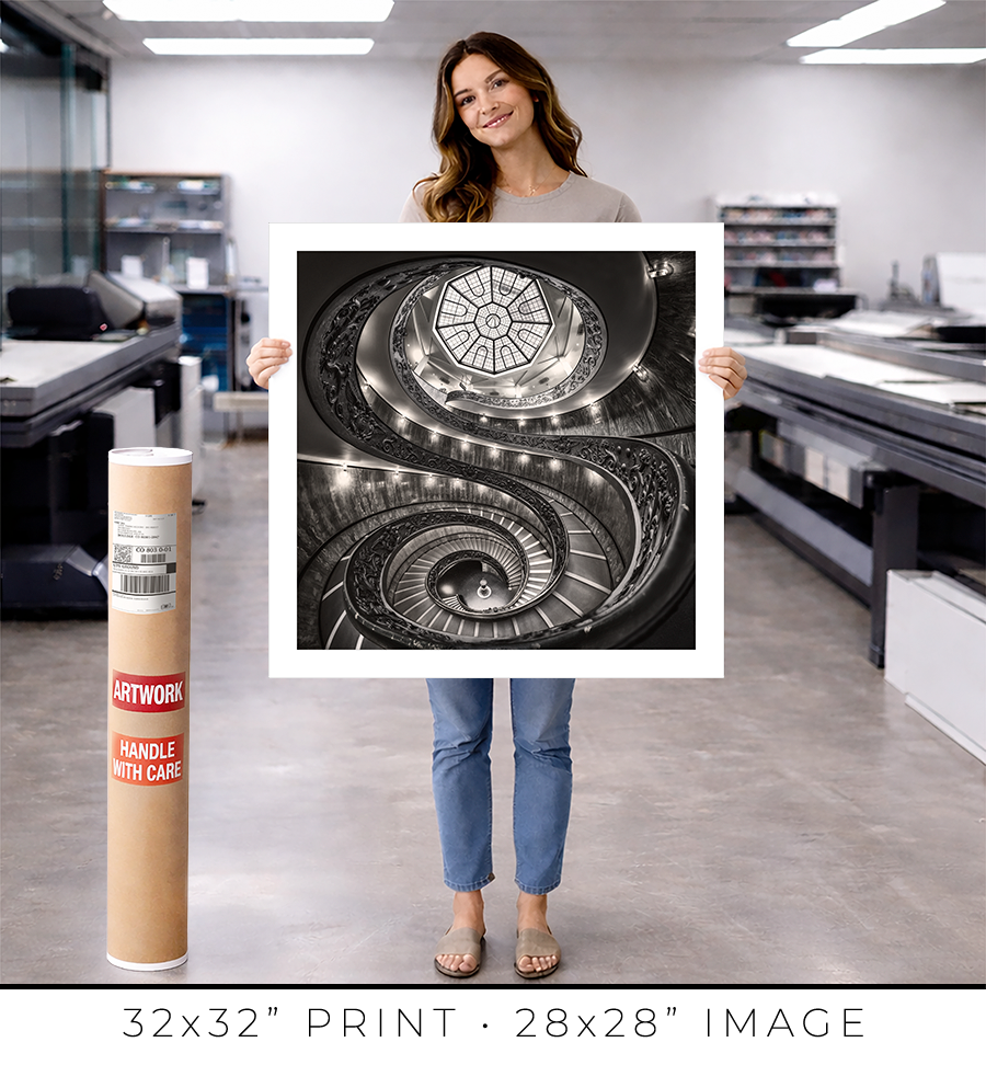 Vatican Spiral Staircase - Igor Menaker Fine Art Photography