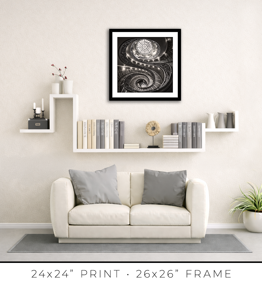 Vatican Spiral Staircase - Igor Menaker Fine Art Photography