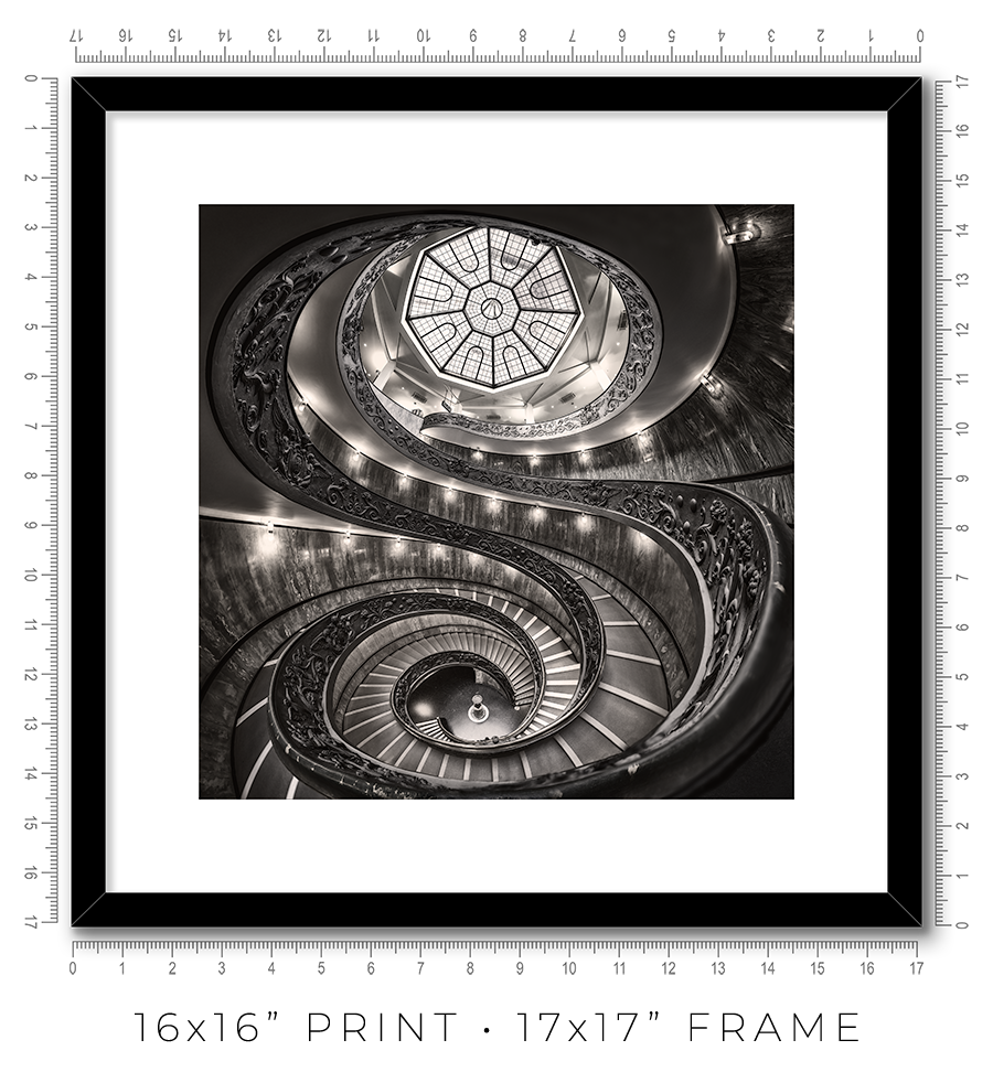Vatican Spiral Staircase - Igor Menaker Fine Art Photography