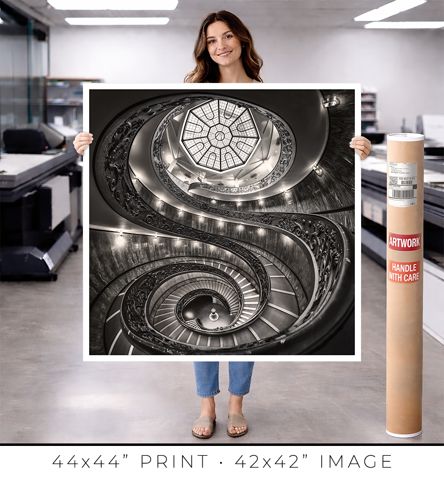 Vatican Spiral Staircase - Igor Menaker Fine Art Photography