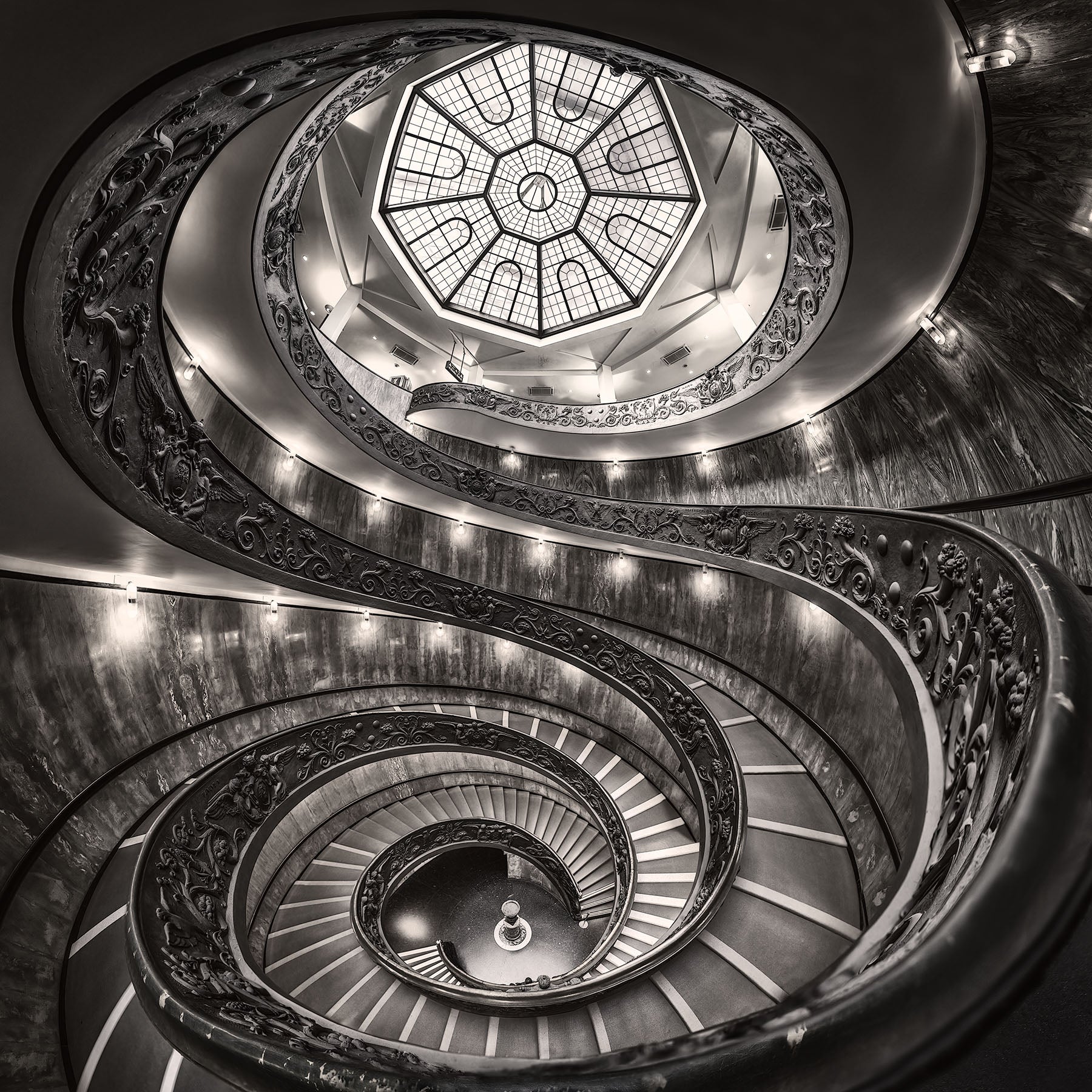 Vatican Spiral Staircase - Igor Menaker Fine Art Photography