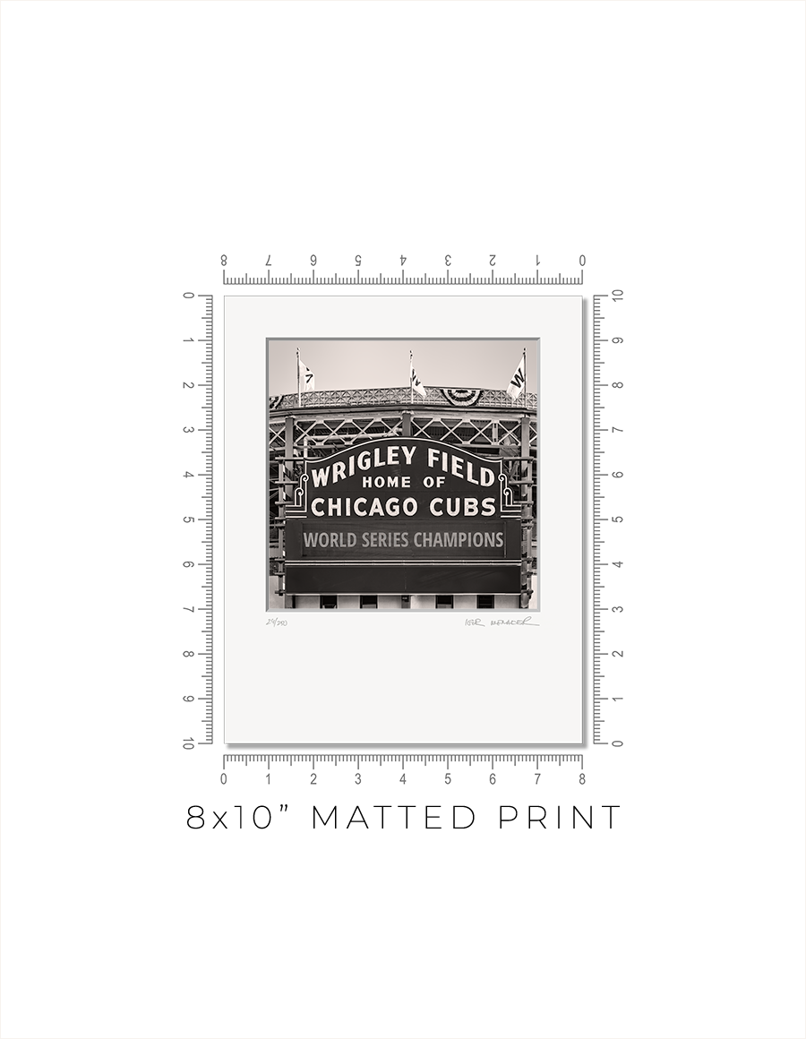Wrigley Field Marquee - Igor Menaker Fine Art Photography