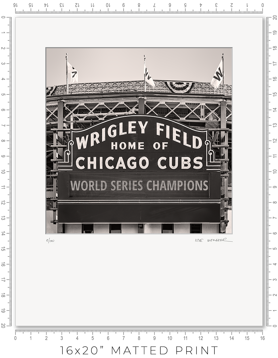 Wrigley Field Marquee - Igor Menaker Fine Art Photography