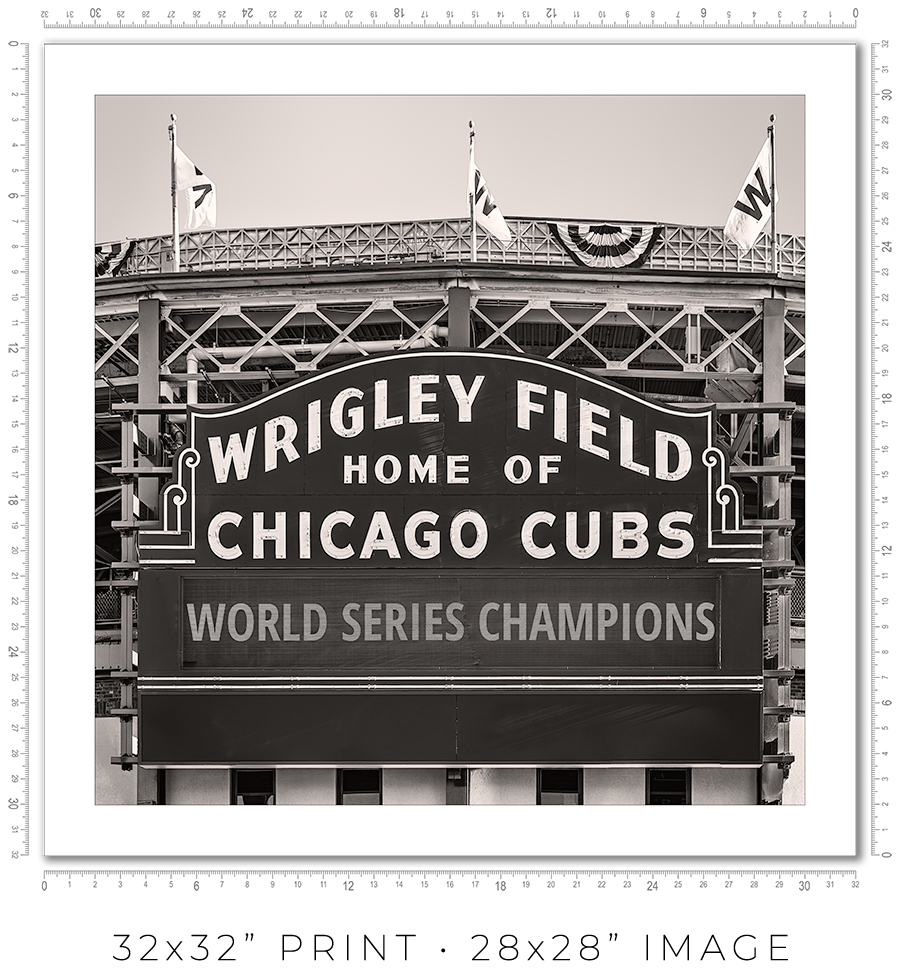 Wrigley Field Marquee - Igor Menaker Fine Art Photography