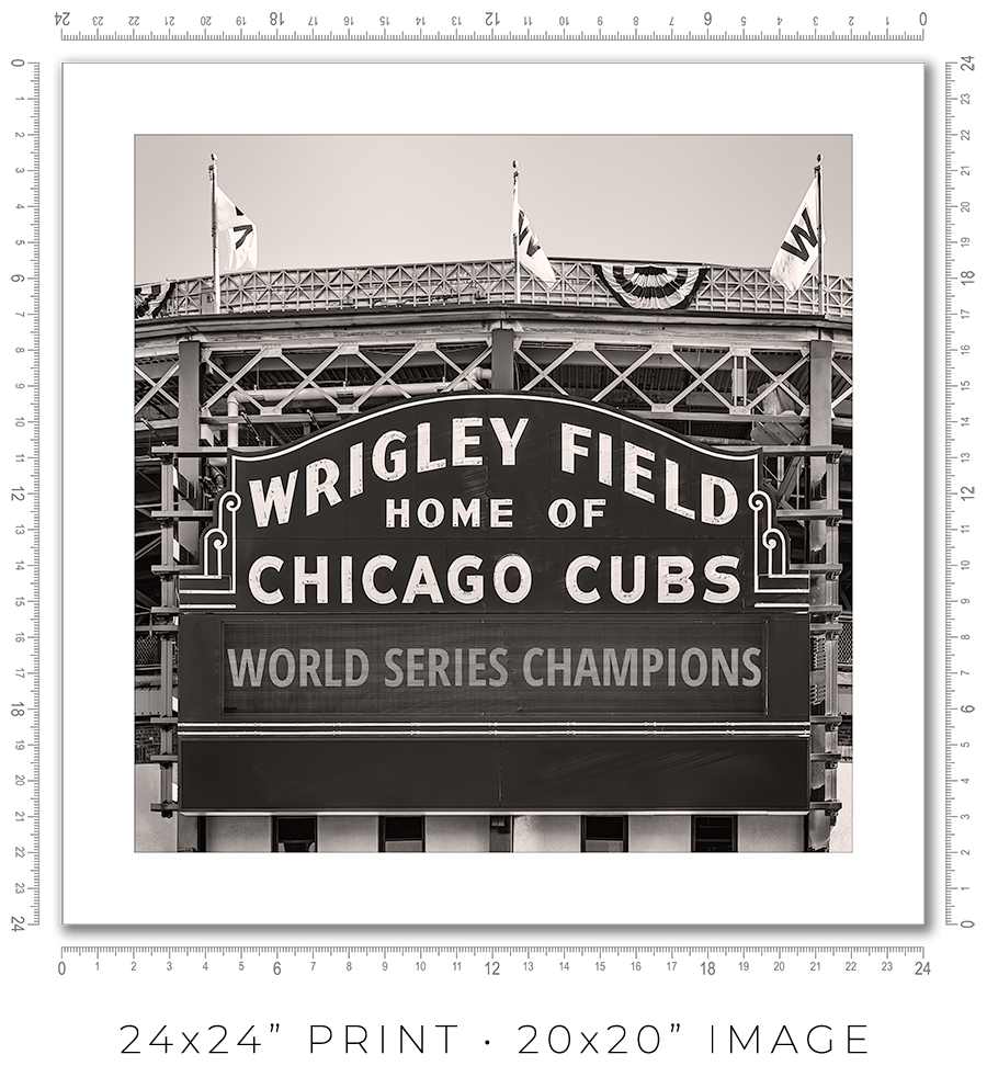 Wrigley Field Marquee - Igor Menaker Fine Art Photography