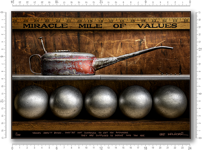 Values aren't buses. They're not supposed to get you anywhere. They're supposed to define who you are.