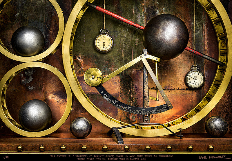 The future is a concept, it doesn't exist. There is no such thing as tomorrow. There never will be, because time is always now.