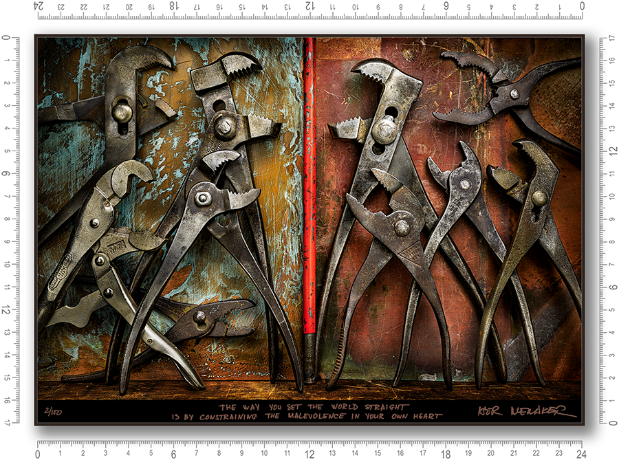 The way you set the world straight is by constraining the malevolence in your own heart - Igor Menaker Fine Art Photography